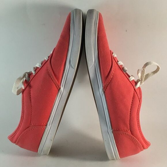 Vans off the wall womens lace up shoes skate sneakers red size 8.5 TB4R - Picture 7 of 9